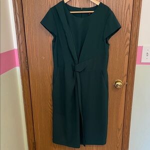 Ann Taylor Forest Green Midi Dress